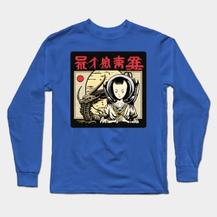 vintage Japanese Xenomorph Long Sleeve T-Shirt